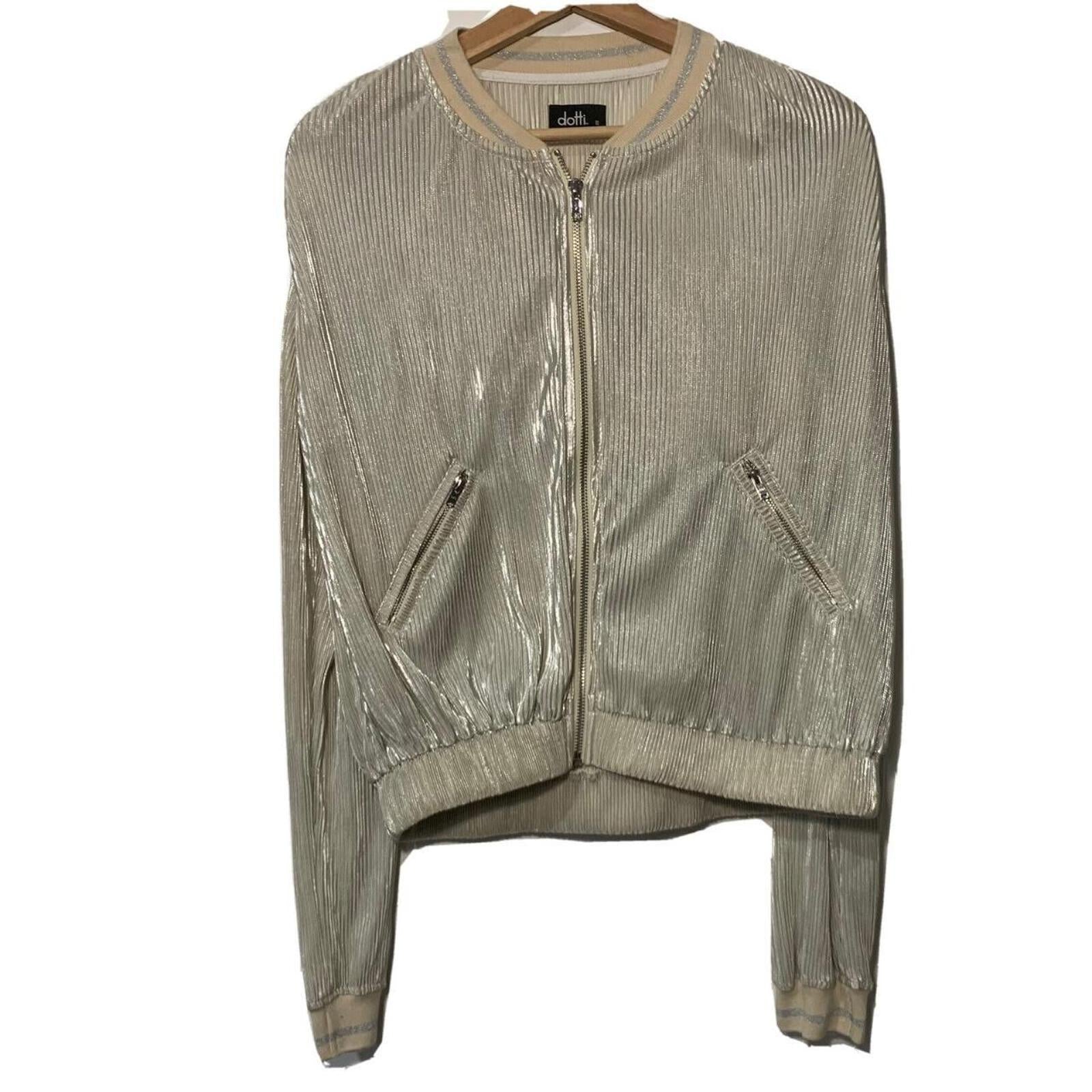 LADIES DOTTI Vintage Rave Skater ZIP UP JACKET SIZE 10 - Come Sell Nearly Anything