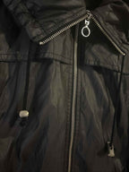 FOREVER NEW WOMEN  Dark Grey Rain Cropped Lined JACKET  SIZE 16