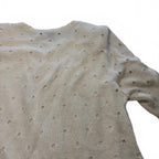 Venetia Linea Giovane Women's Short Sleeve Knit Top - White, Size 2 VTG - Come Sell Nearly Anything