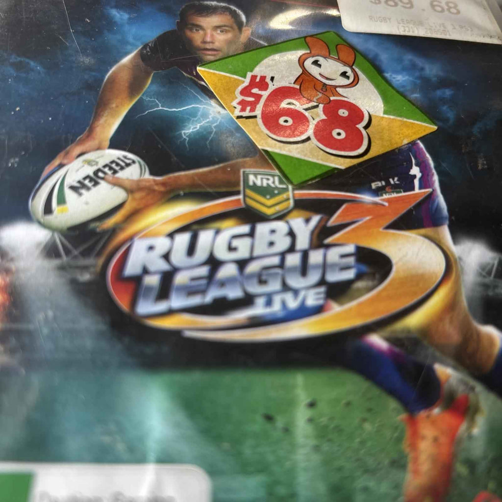 Rugby League Live 3 PS3 Game - VGC - Complete W/Manual - 2015 PAL Sony