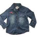 Lee Cooper Boys' Denim Shirt Size 4 Regular Fit