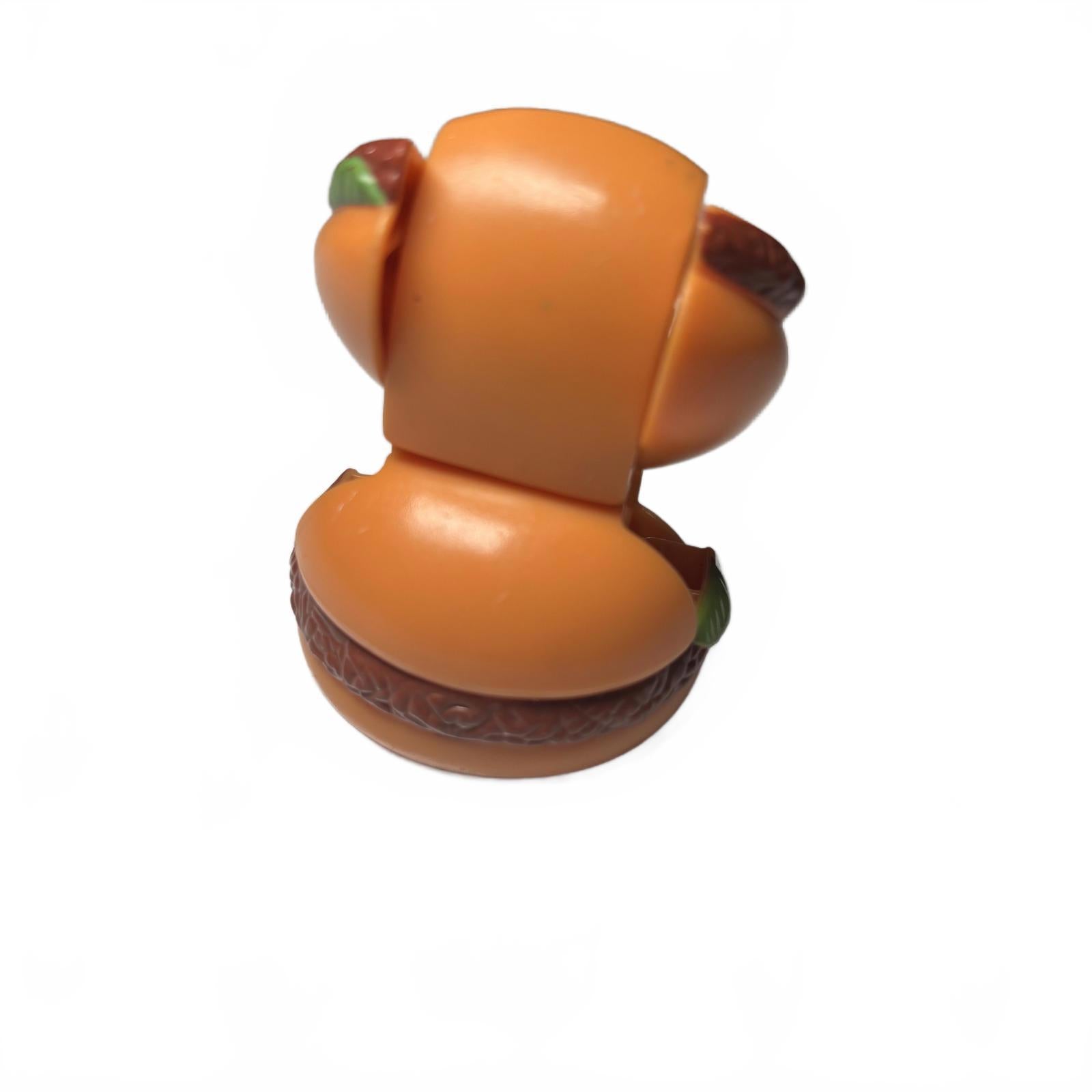 Vintage McDonalds Happy Meal Toy 1988 Hamburger Cheeseburger Bun Transformer