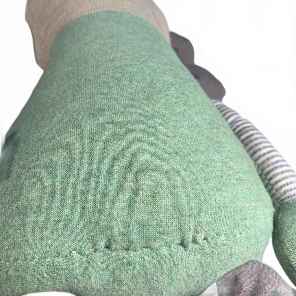 Nana Huchy Robot Plush 40cm Grey Soft Stuffed Toy Wearing Shorts.