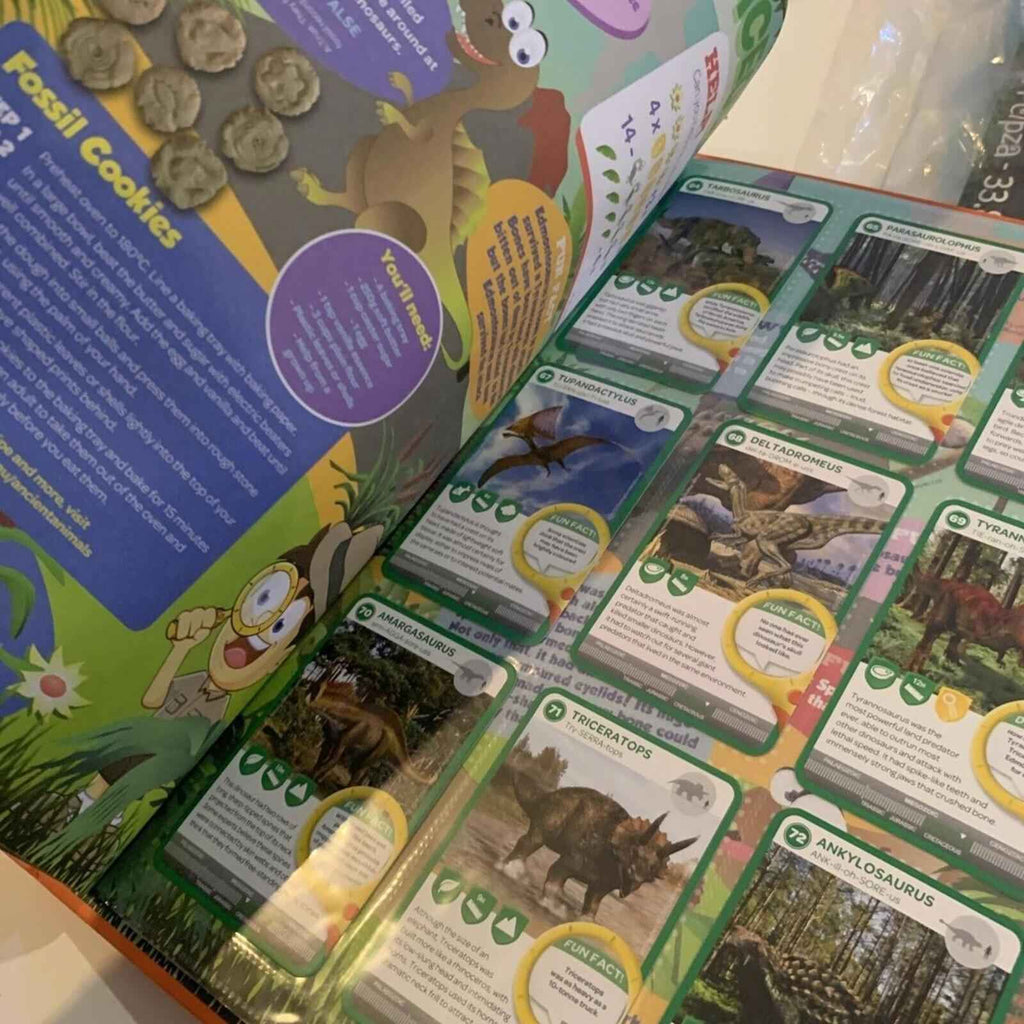 Woolworths Ancient Animals Activities And Collector's Album Complete Full Set.