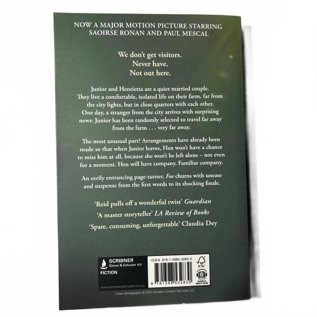 Foe by Iain Reid Paperback Book - Come Sell Nearly Anything