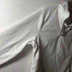 Crane Womens Large Full Zip Jacket white Heather Merino Wool Blend BNWT