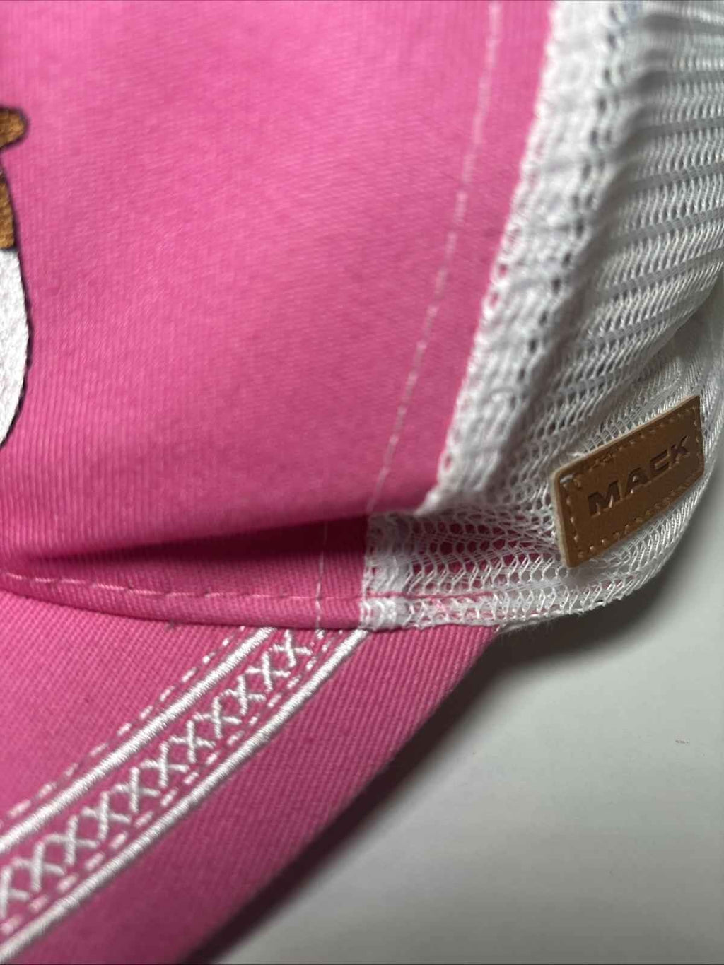 Mack Trucks Ladies Charcoal Grey & Pink Mesh Back Cap Womens Hat