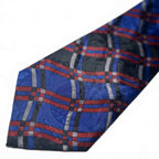 Men's Plaid Patterned Neck Tie Hand Made Donald Trump Design Business