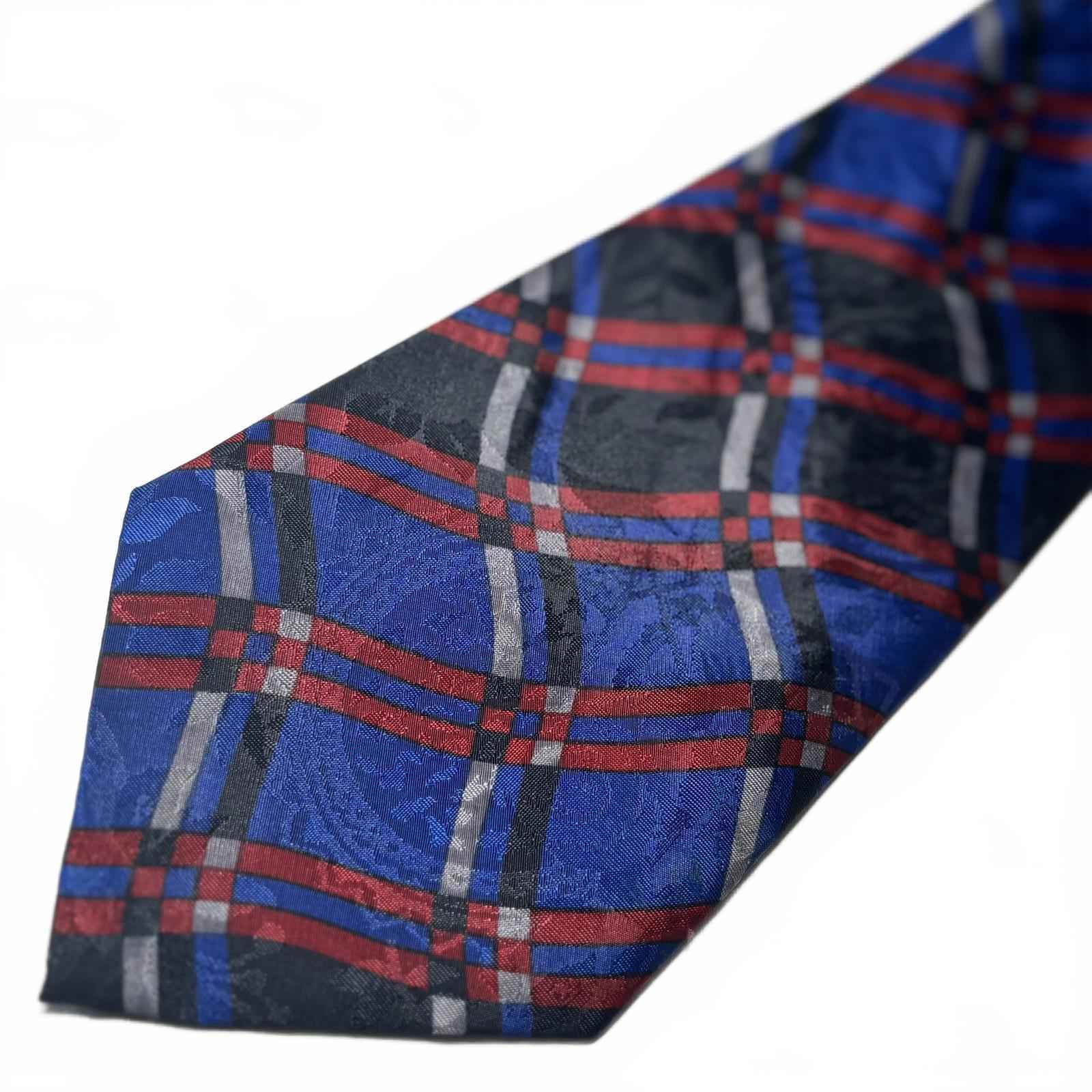 Men's Plaid Patterned Neck Tie Hand Made Donald Trump Design Business