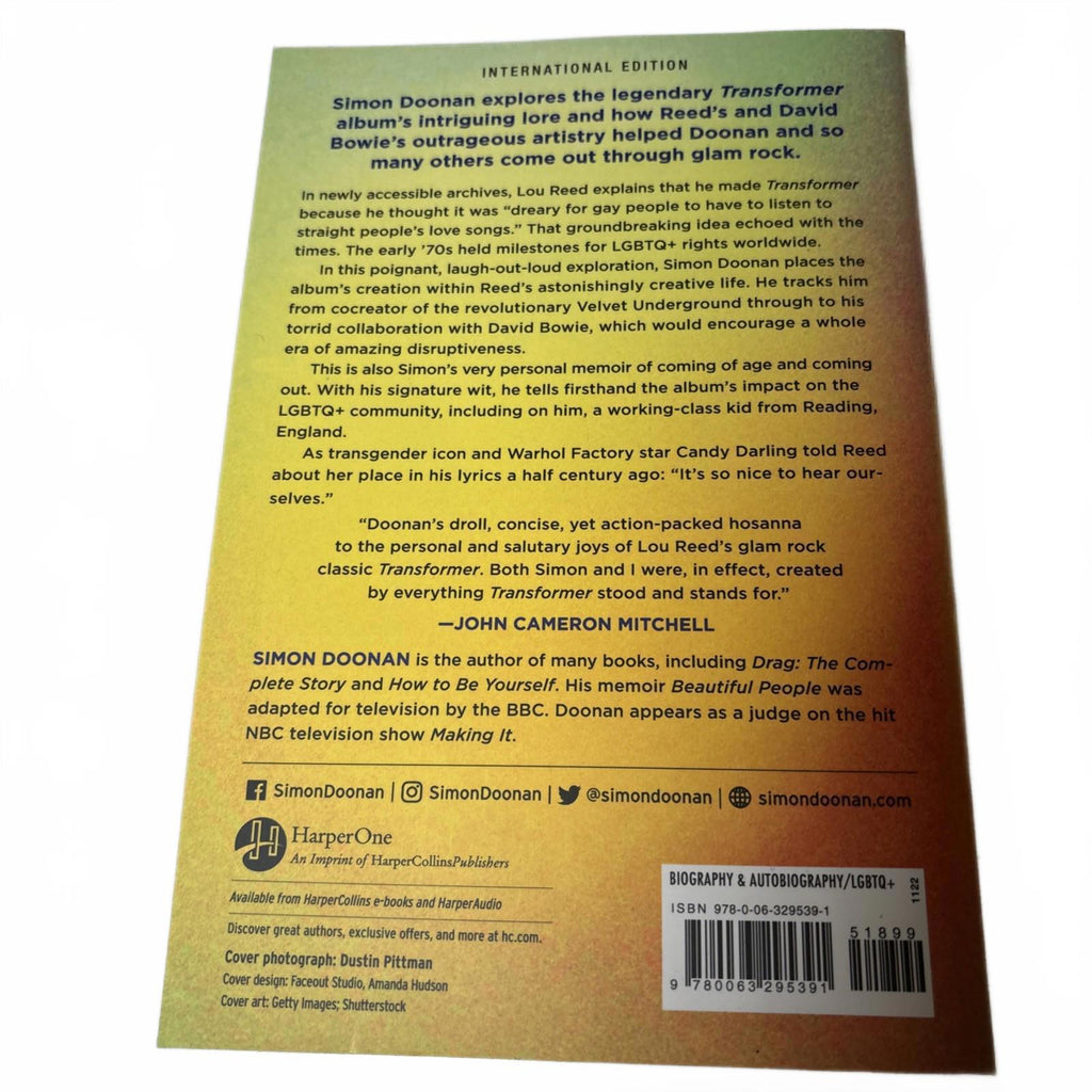 Transformer: A Story of Slitter, Glam Rock and Loving Lou Reed by Simon Doonan - Come Sell Nearly Anything