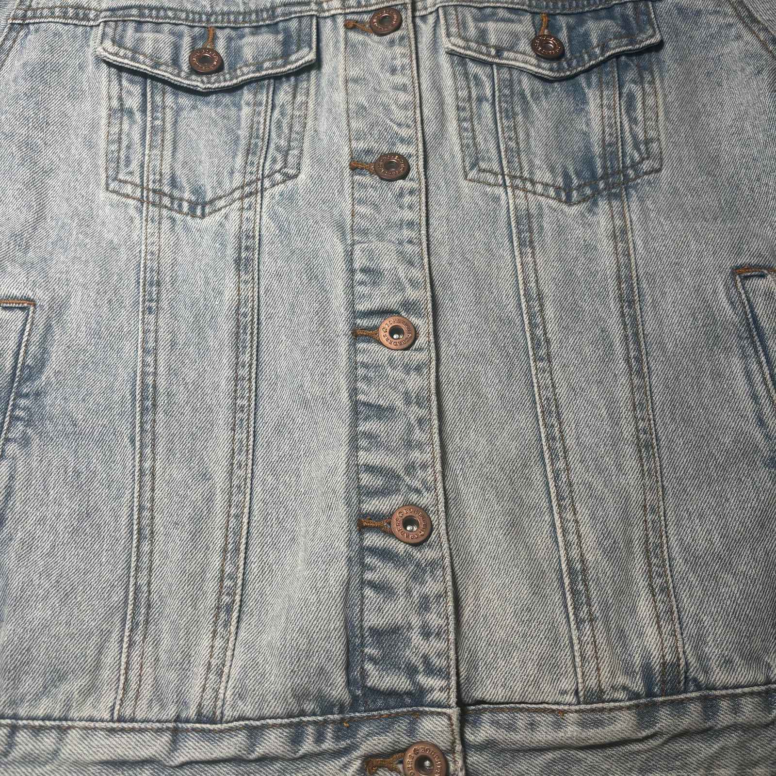 Bohemian Traders XXXL Denim Jacket Ice Blue Men's Outerwear #DenimJacket