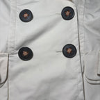 Fay Women's Trench Coat Size L Cream Double-Breasted   #TrenchCoat #Fay - Come Sell Nearly Anything