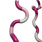 PINK AND WHITE SMIGGLE TWIST AND TURN FIDGET TOY