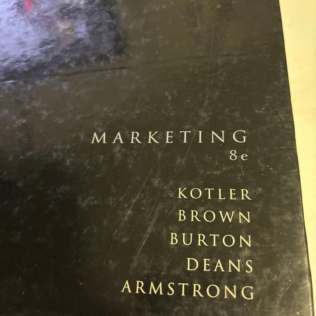 Marketing 8th Edition Kotler Brown Burton Deans Armstrong Pearson Hardcover - Come Sell Nearly Anything