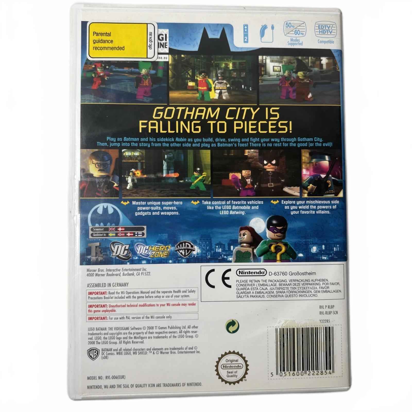 Lego Batman The Video Game - Nintendo Wii Complete PAL
