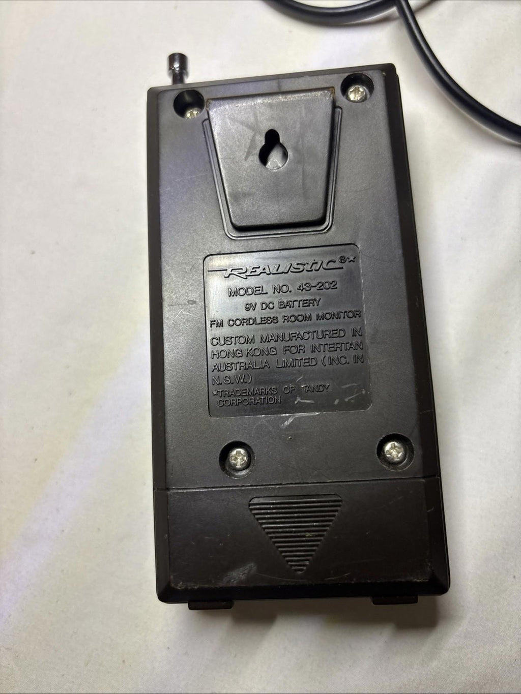 vintage RADIO SHACK Room Monitor Intercom walkie-talkies *120v wall plugs *IOB