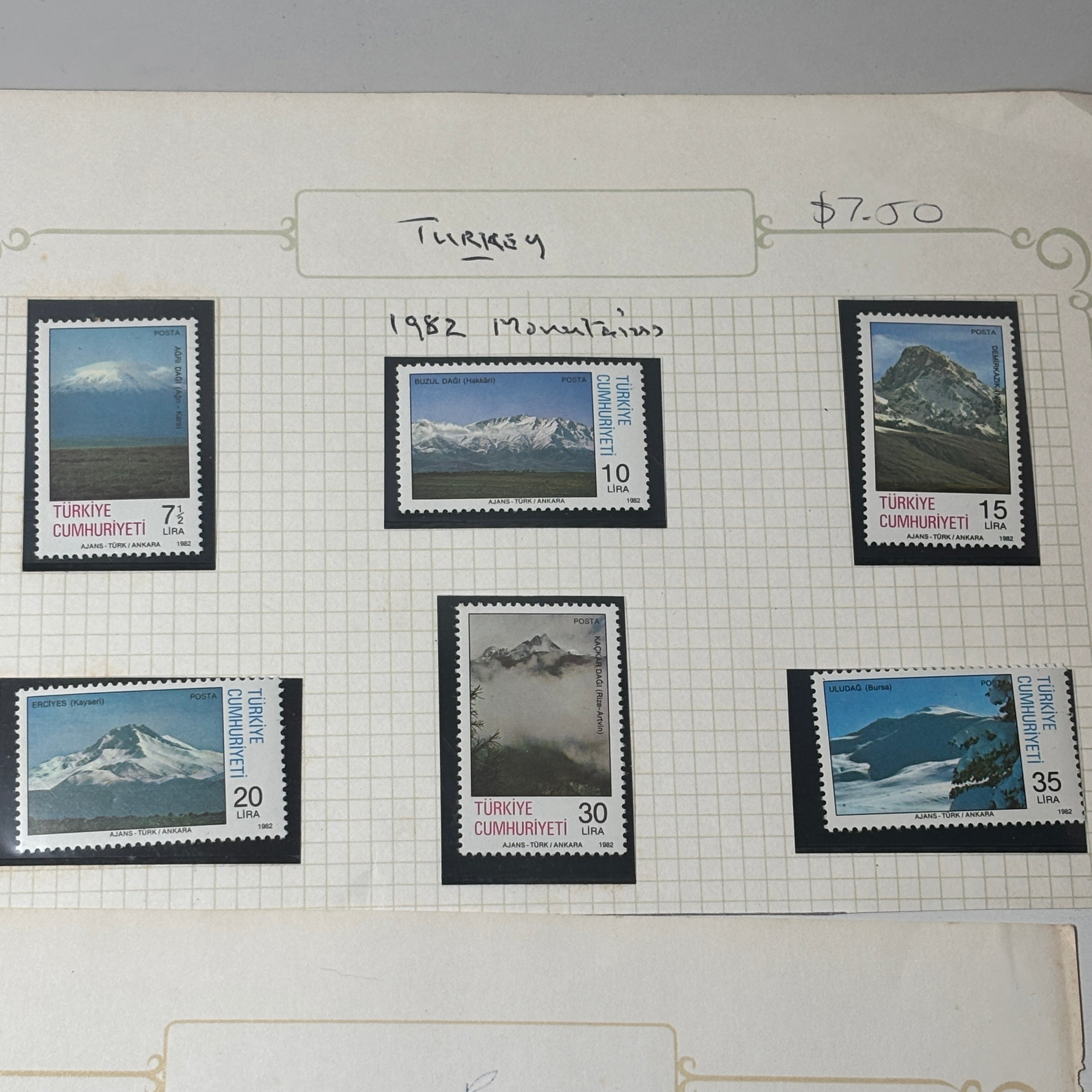 Turkey – Mountains 1982
7½L, 10L, 15L, 20L, 30L, 35L