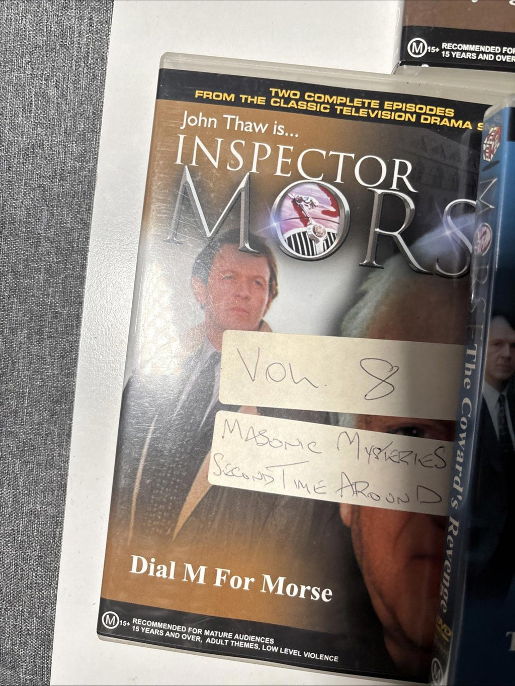 Inspector Morse Vil 5-12 . Lot of 8 DVDs, John Thaw, Two Epds each