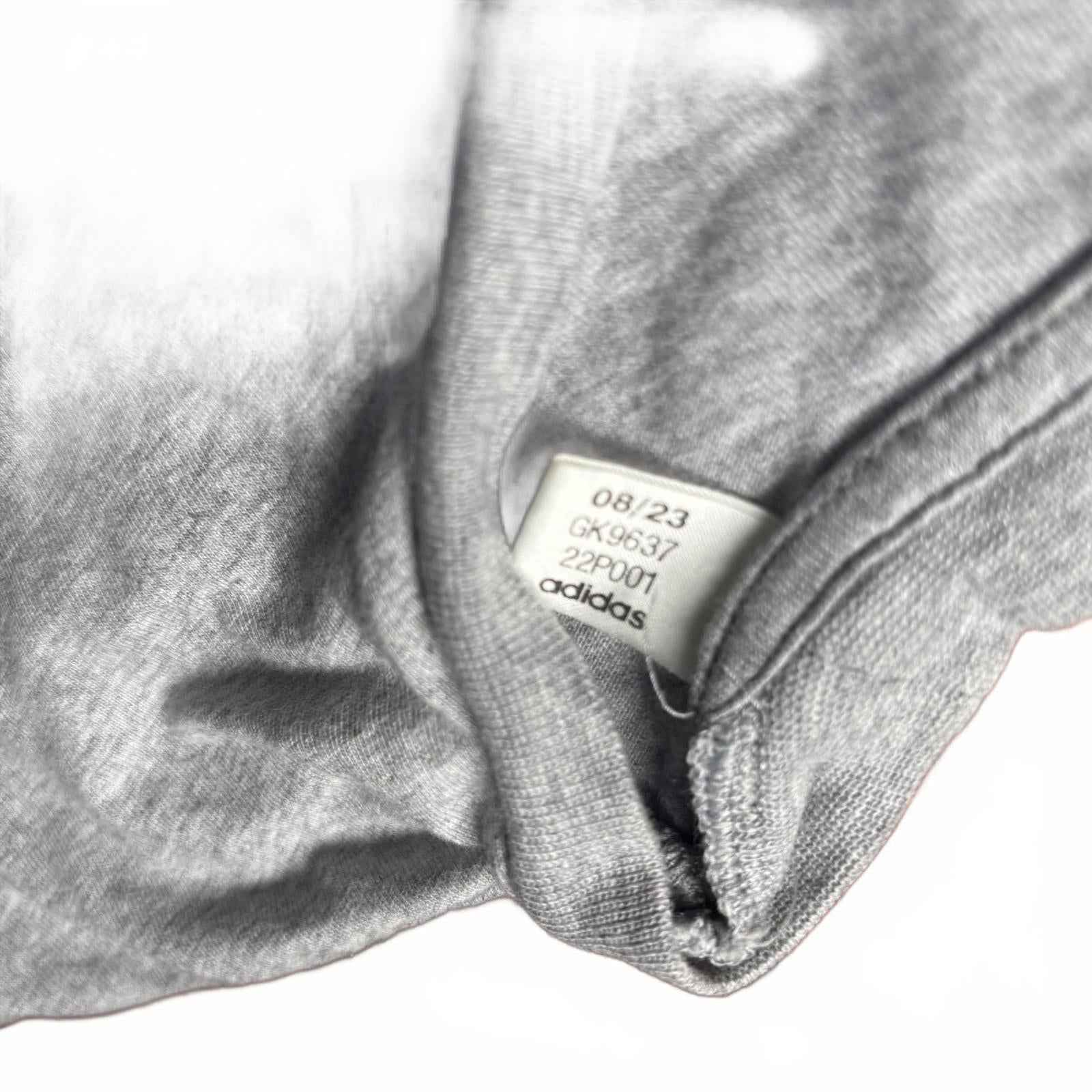 Adidas Men's Gray Logo T-Shirt Size L