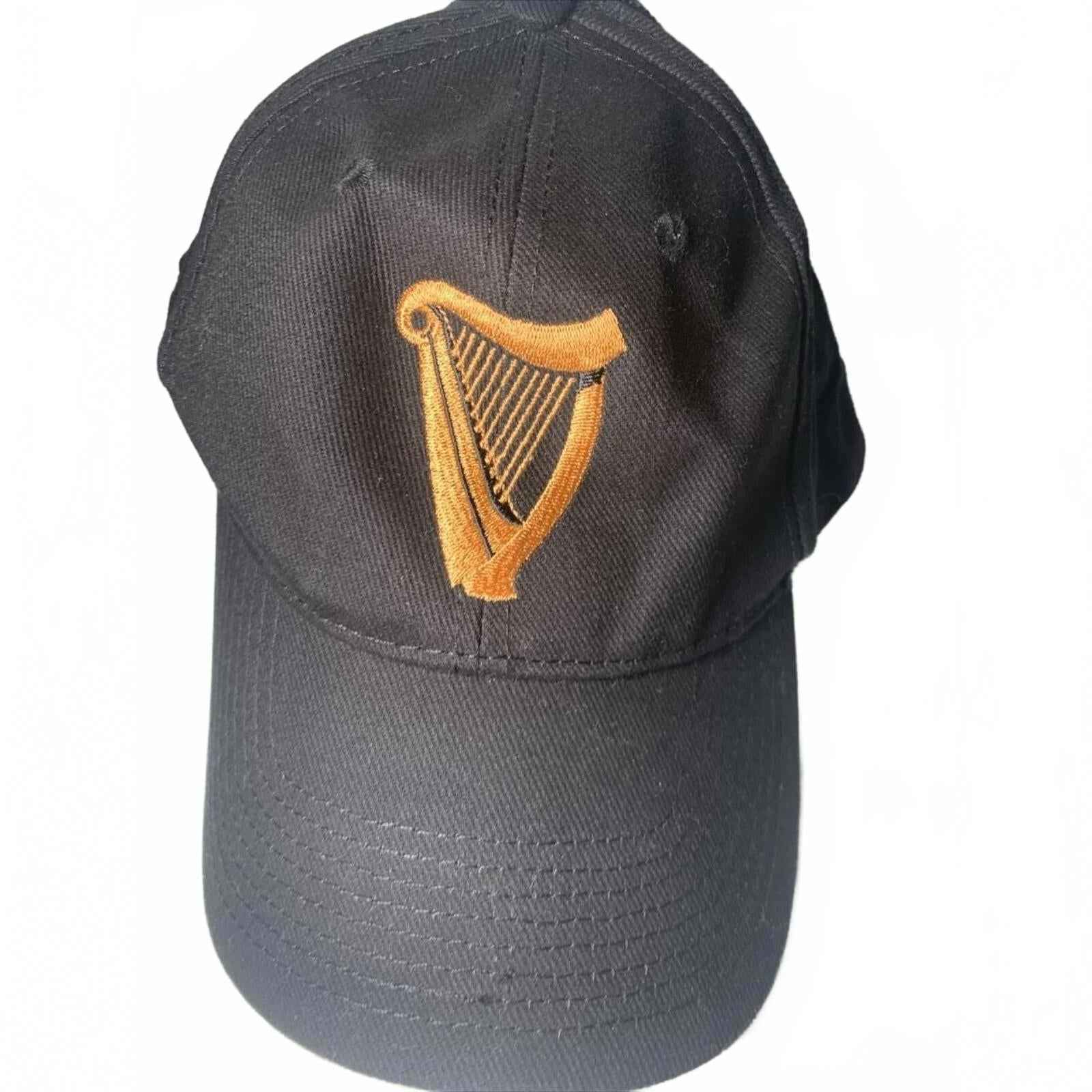 Guinness Embroidered Baseball Cap, Logo Cotton Hook and Loop Adjusted.