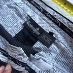 Size L Embroider Redemption Black and White Striped Trousers Pants - Come Sell Nearly Anything