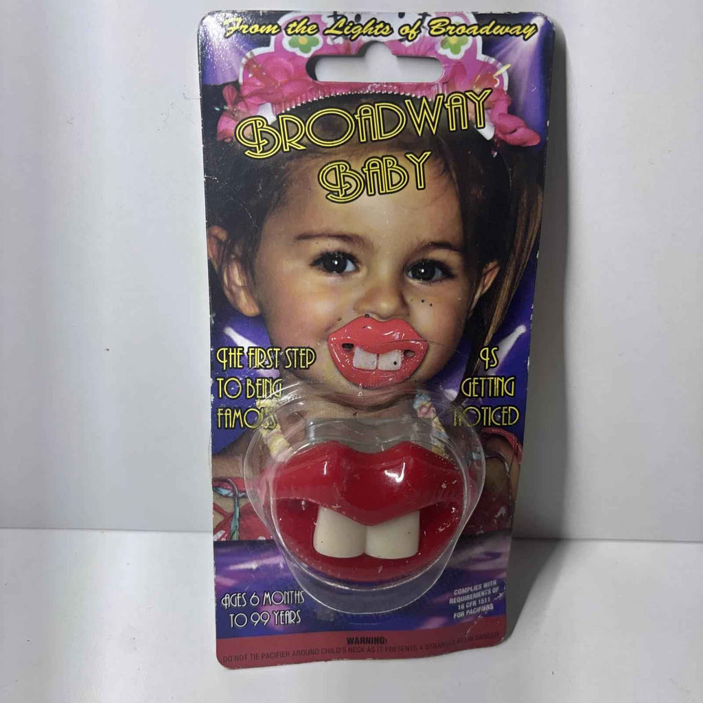 BROADWAY BABIES  NOVELTY CHILDS FUNNY PACIFIER unique baby SILICONE PACIFERS NEW