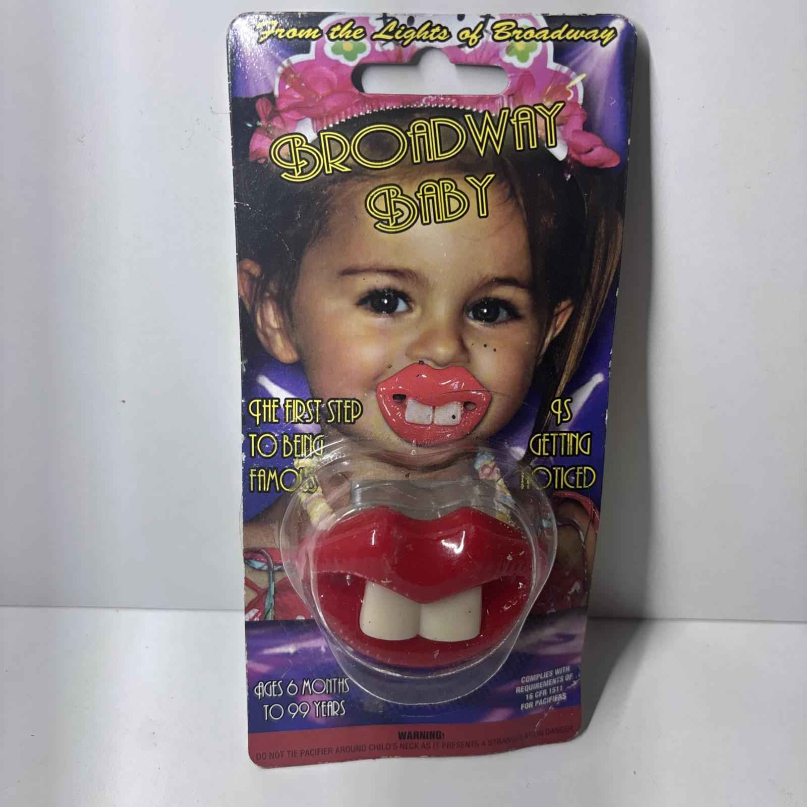BROADWAY BABIES  NOVELTY CHILDS FUNNY PACIFIER unique baby SILICONE PACIFERS NEW