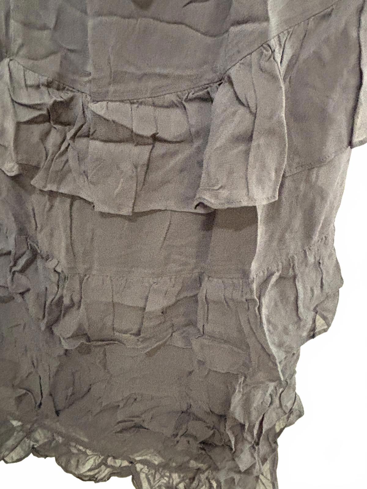 White Label Noba Black Ruffle Viscose Dress Size 2 RRP $269.95 - Come Sell Nearly Anything