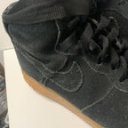 Nike Womens AF1 Air Force 1 Hi Top Black Suede Shoes 749266-001 Size US 8 UK 5.5 - Come Sell Nearly Anything
