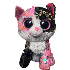 Ty Beanie Boos Flippables 6" MALIBU the Color Changing Sequins Cat Plush