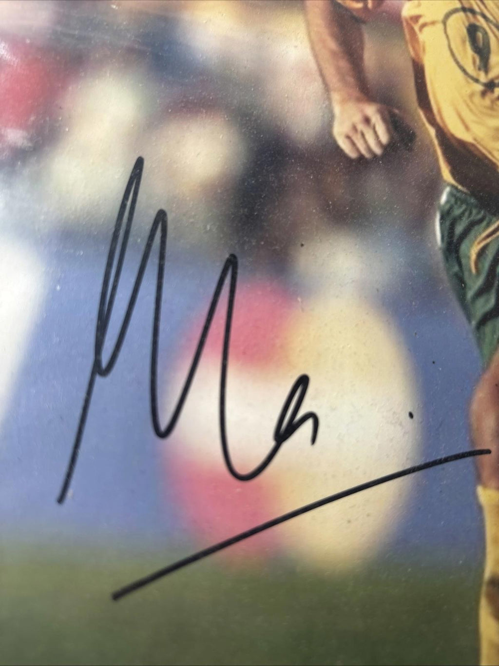 MARK VIDUKA Signed Australia Soccerroos Player Action Photo Soccer