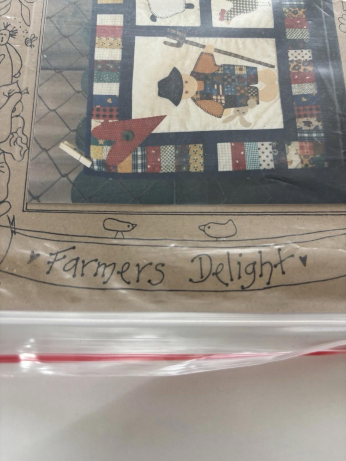 The Chook Shed - Farmers Delight Patchwork Wall Hanger Sew Stitch Vintage Craft - Come Sell Nearly Anything