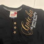 Gotcha Surf  Shirt Black Long Sleeve Embroidered Surf Print California - Come Sell Nearly Anything