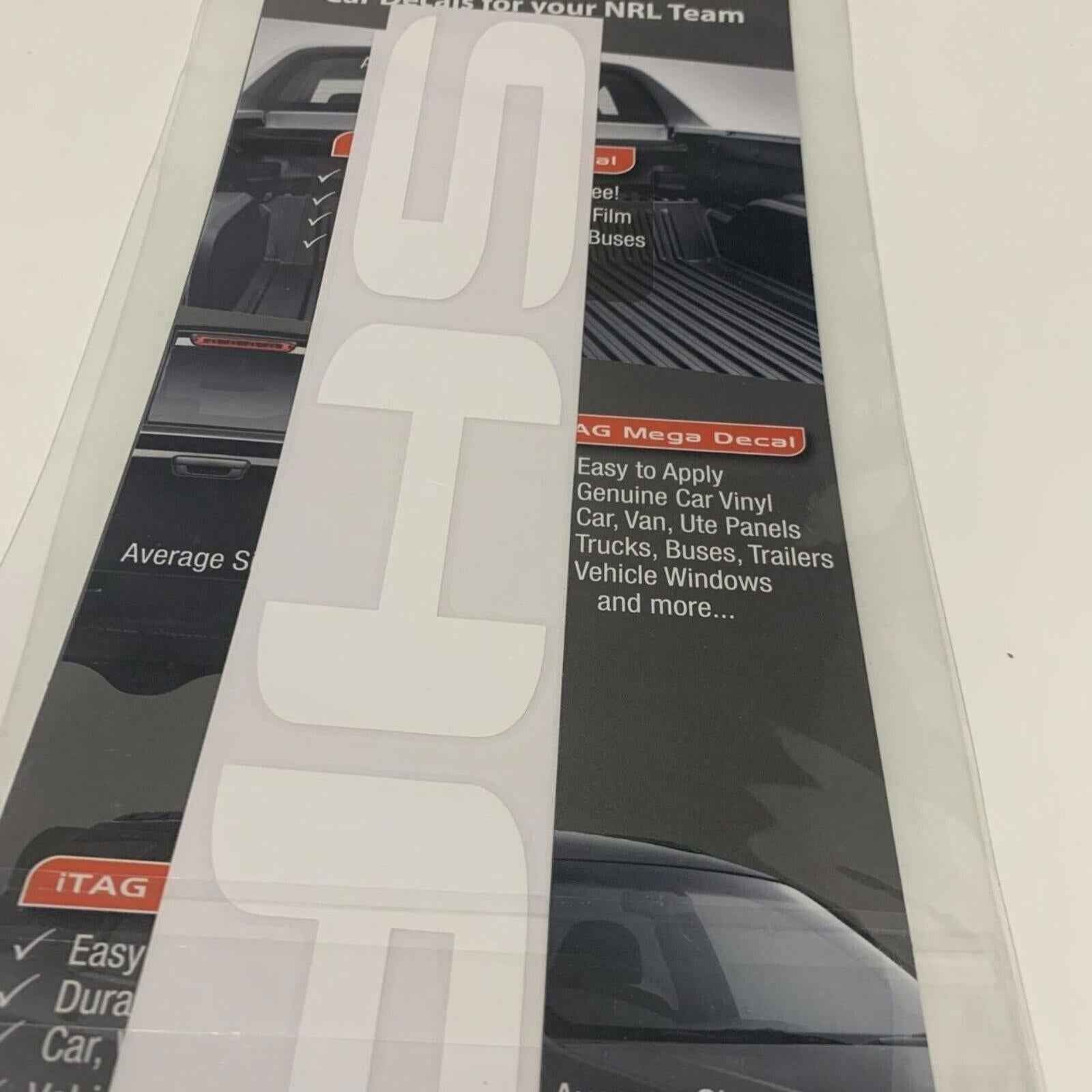 Cronulla Sharks BIG Car Window Decal Sticker LETTERING Mancave Gifts. vinyl