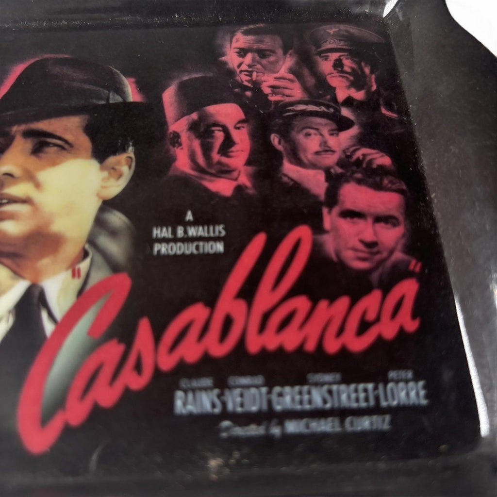 Casablanca VTG Receipt Card Tray, Humphrey Bogart, Ingrid Bergman
