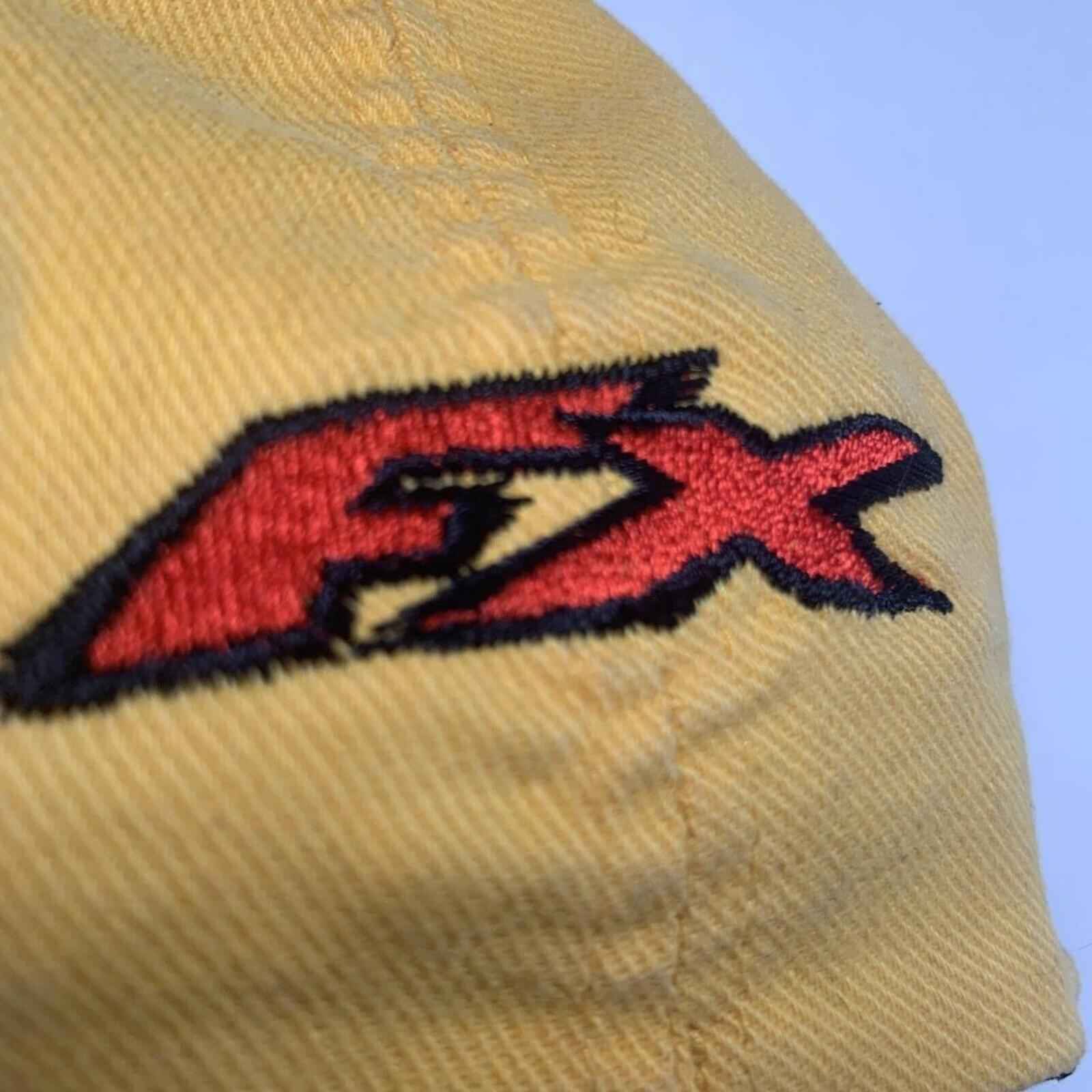 FACTORY EFFEX Yellow Flex fit HAT - Yellow Vintage Rare Design Size L-XL.