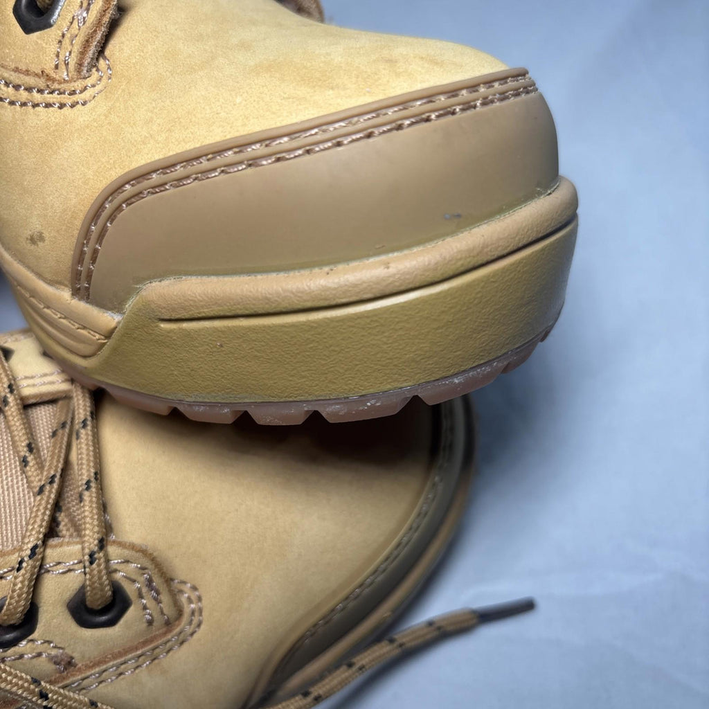 Hard Yakka 3056 Women's Work Boots. 6.5 Steel Cap Safety Wheat Lace Zip Y60240