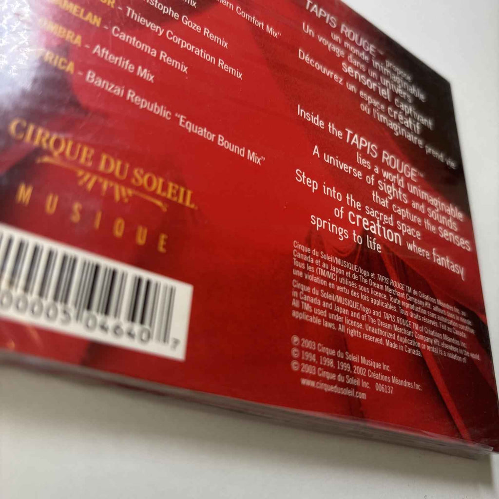 Cirque Du Soleil - Tapis Rouge: Solarium Brand New Sealed (CD 2003)