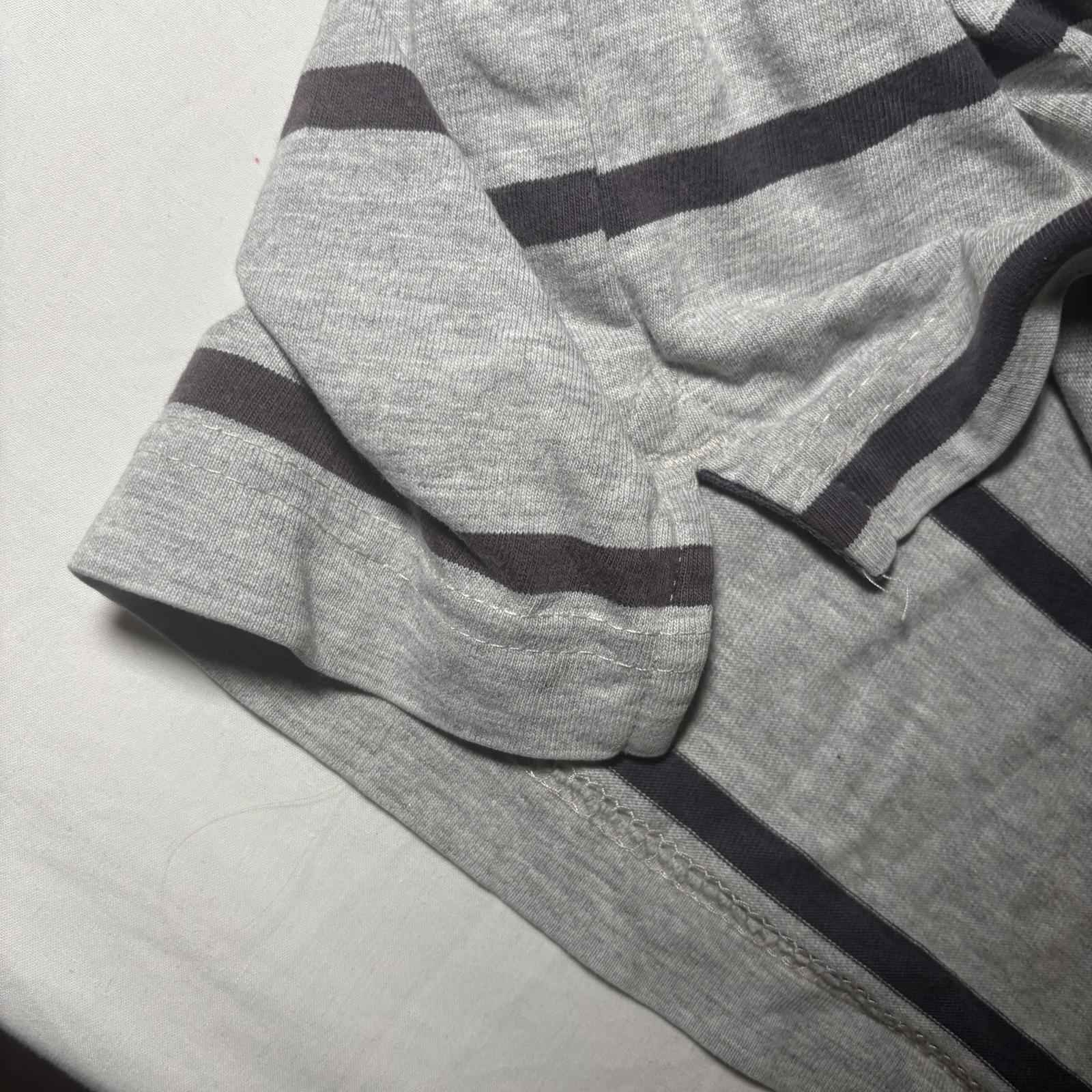 Botany Bay Traders XXL Grey Striped Long Sleeve Polo Shirt