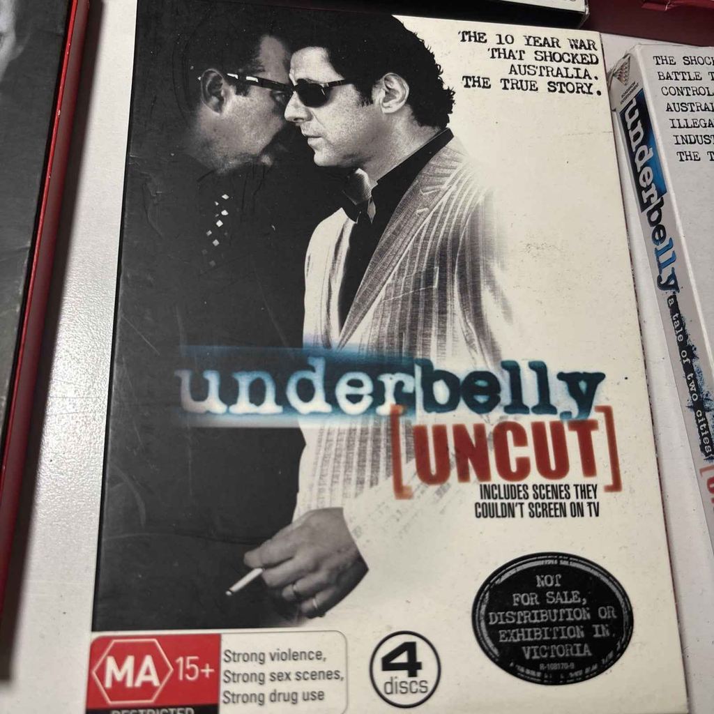 Underbelly Uncut Dvd Lot Golden Mile Badness Razor A Tale of Two Cities R4 Pal