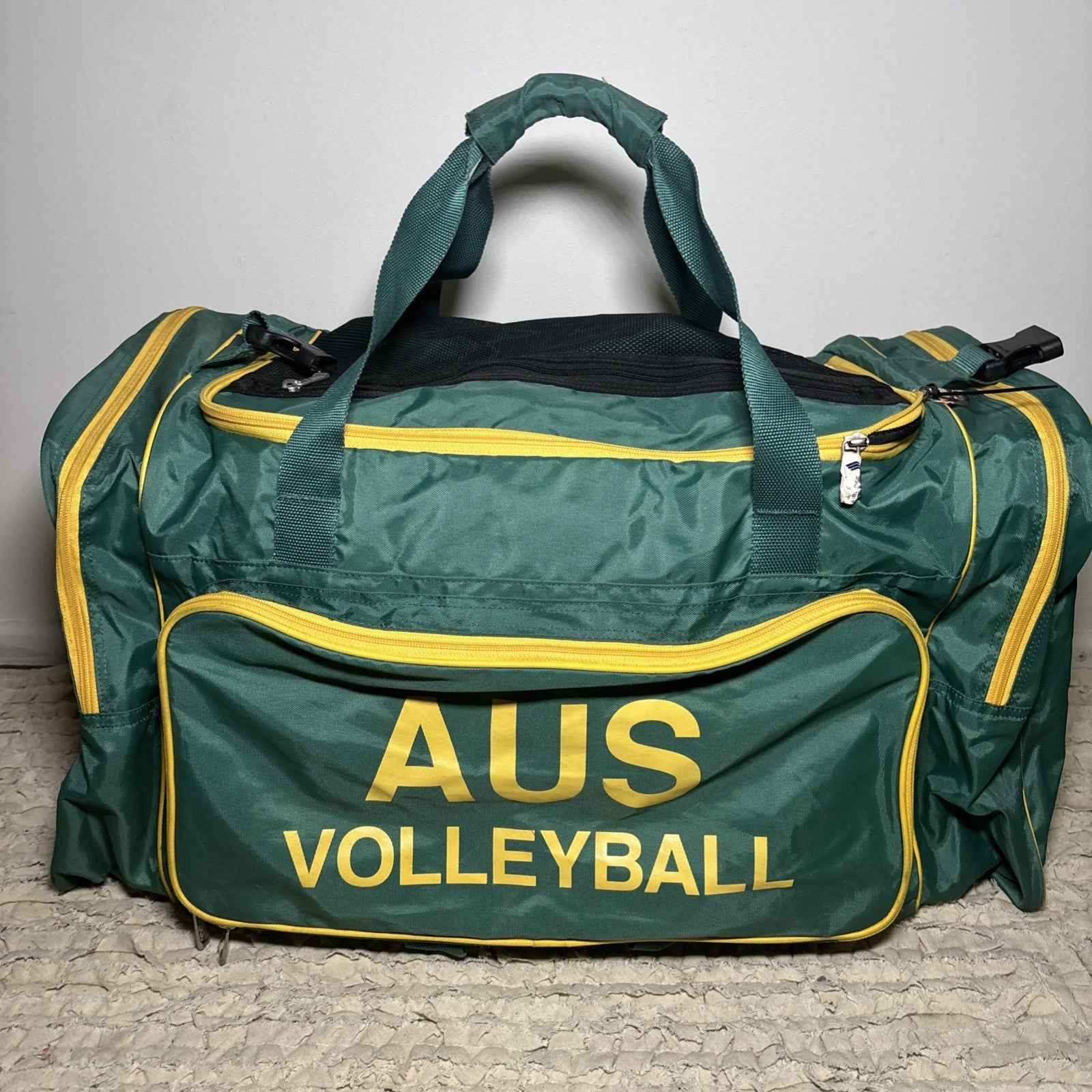Rare Vintage 1990s ? Australia Volleyball  Team Asics Sports Duffel