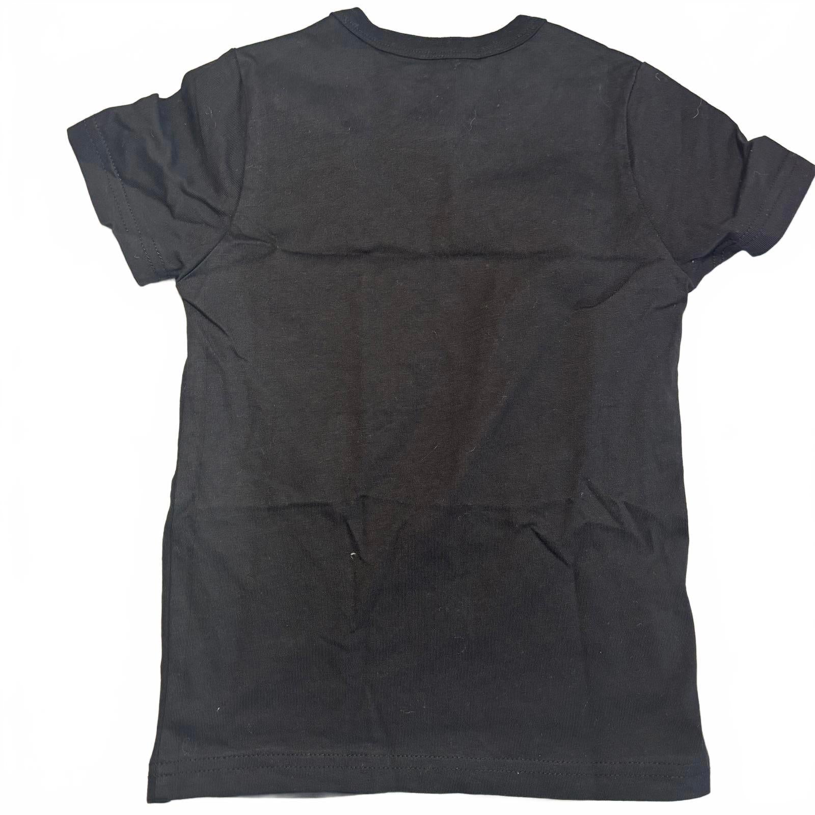 Generic Solar System Graphic Black T-Shirt Medium Kids Science Space Tee