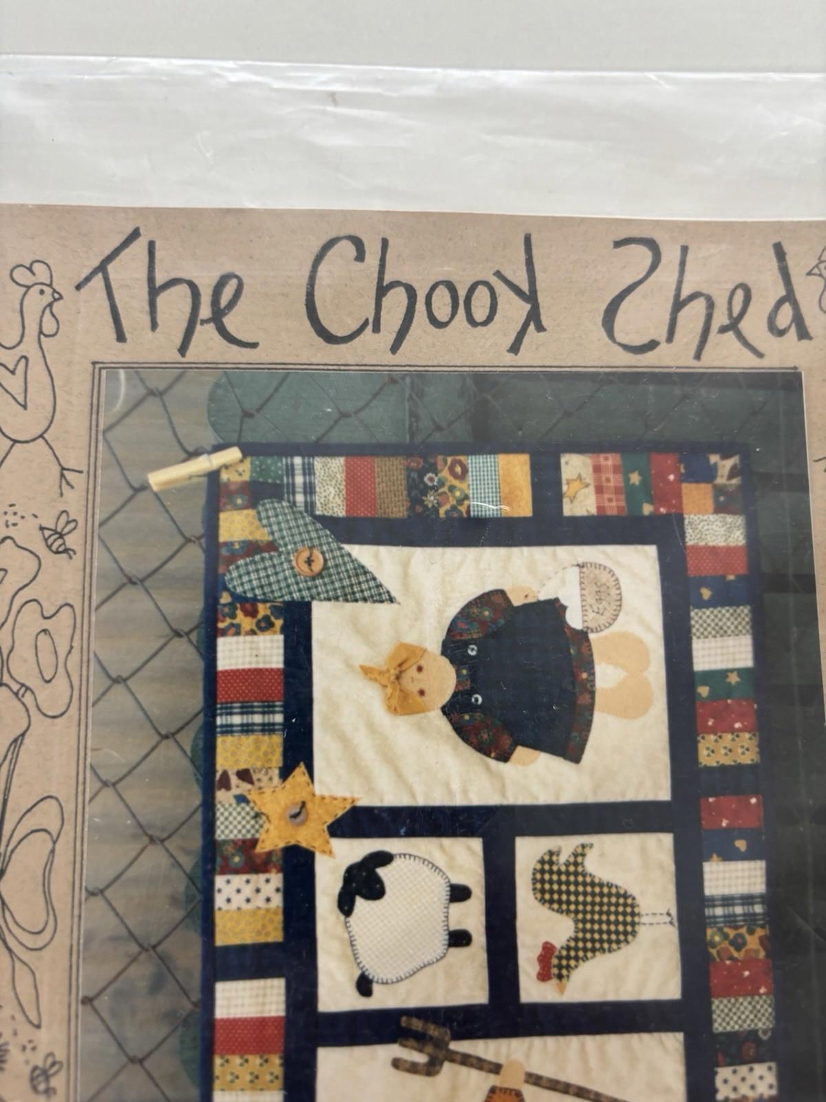 The Chook Shed - Farmers Delight Patchwork Wall Hanger Sew Stitch Vintage Craft - Come Sell Nearly Anything
