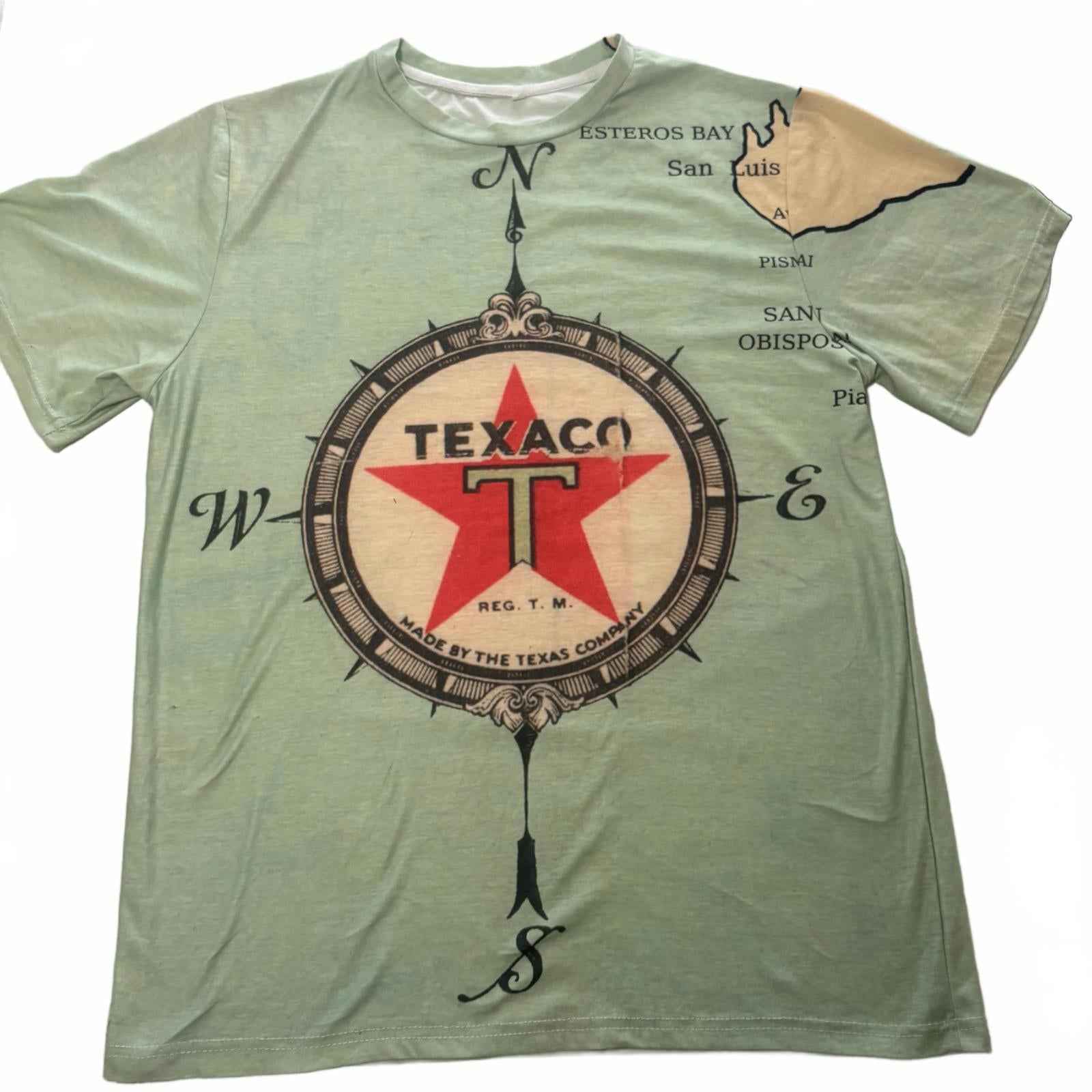 Texaco Large Vintage Compass Graphic T-Shirt