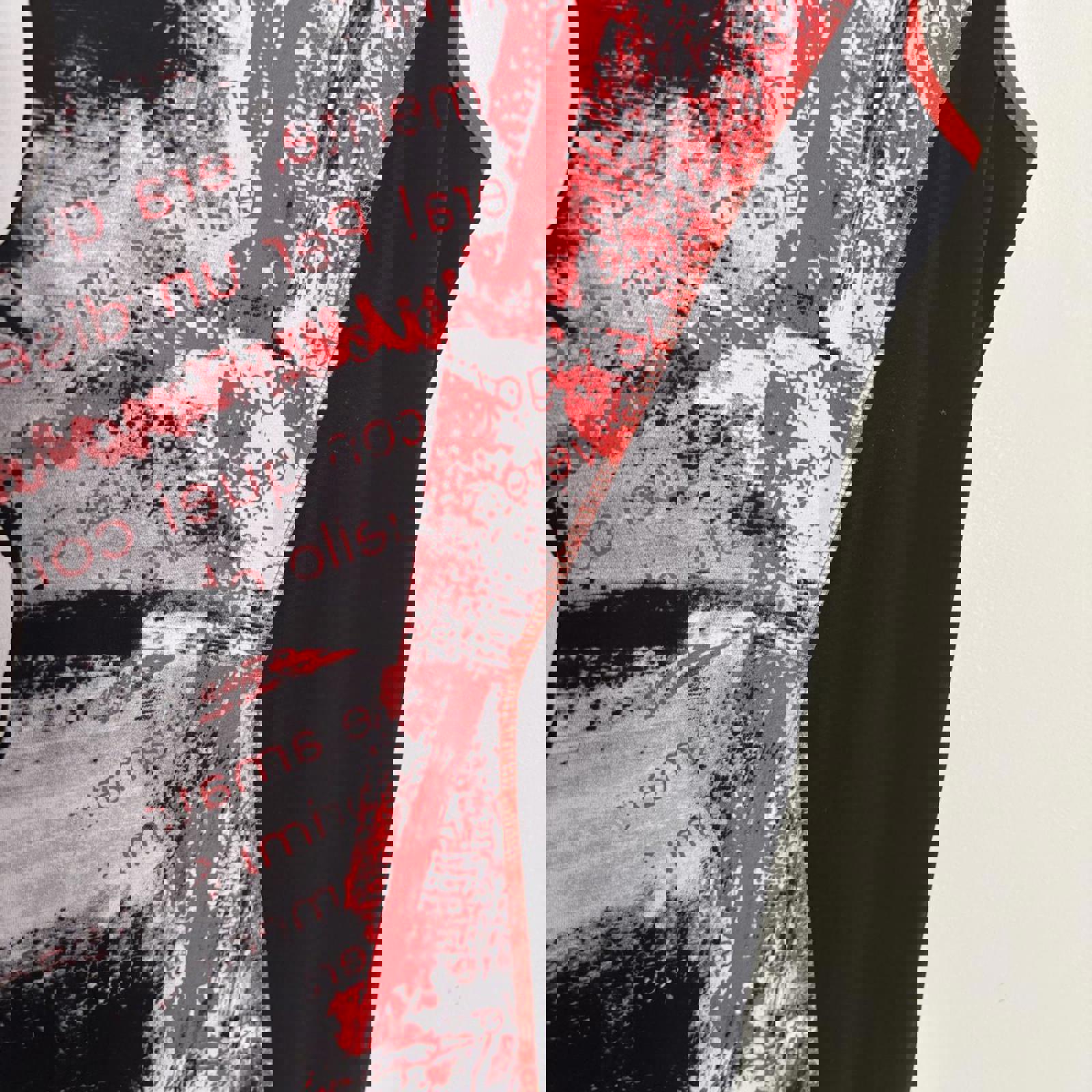 Colorful Abstract Print Sleeveless Dress - Size XXS - Come Sell Nearly Anything