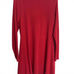 FILO Women's Red Long Sleeve Top with Black Abstract Design and Rhinestones, XL - Come Sell Nearly Anything