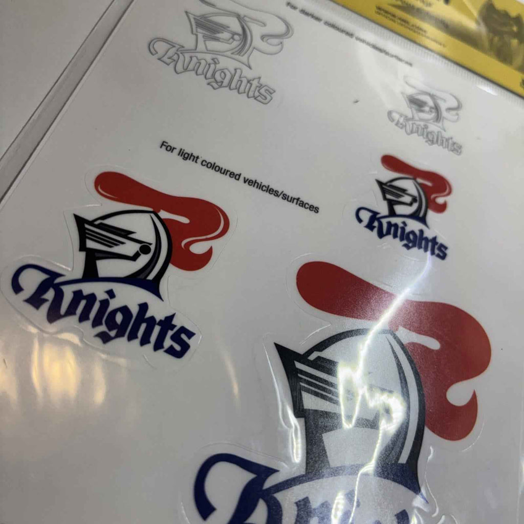 Newcastle Knights NRL Team Stickers and Vinyl Pre-Cut Decals Brand New Official