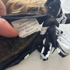 SKULL & CROSSBONES Bandanas with Attitude Novelty Red/Brown Faux Hair Bandana