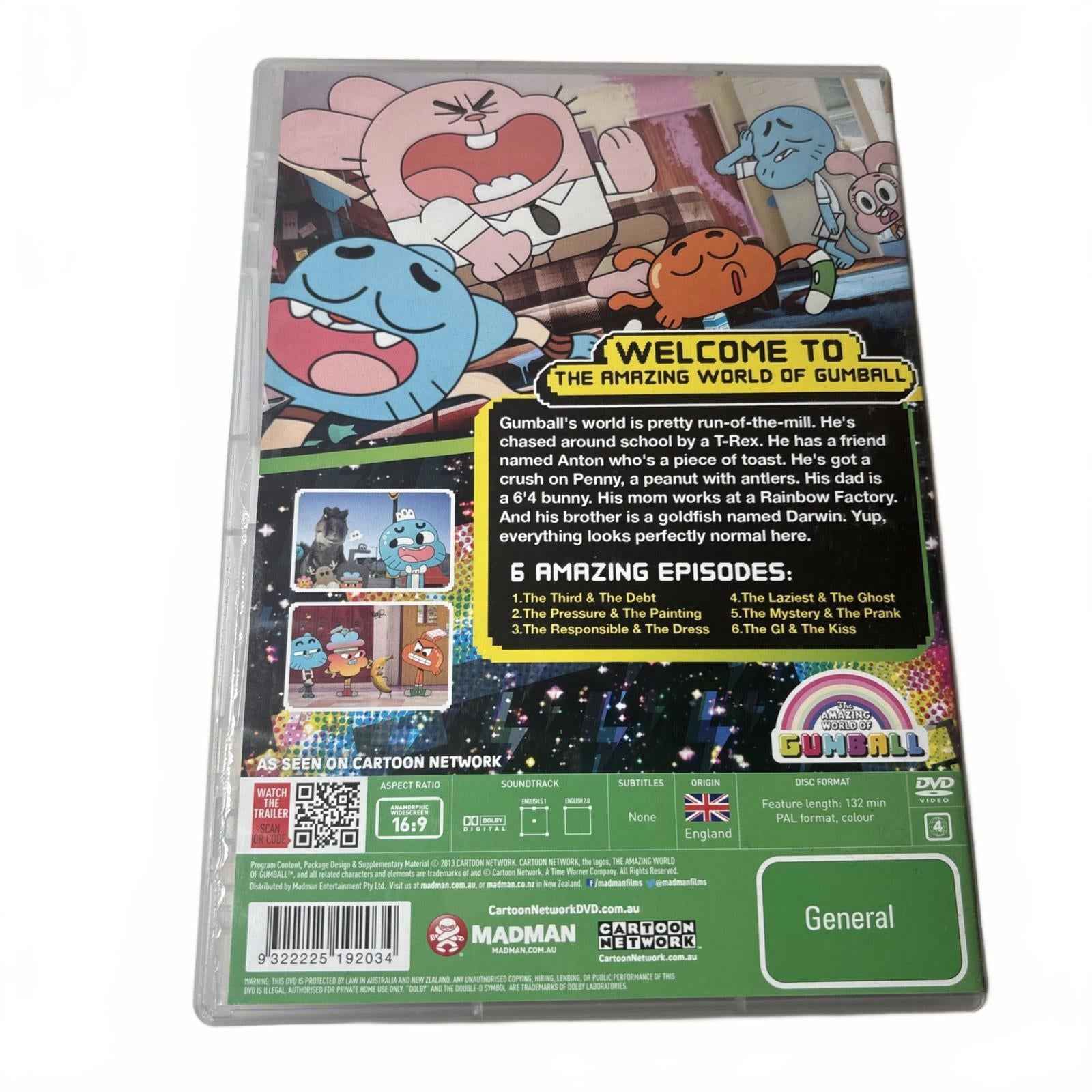 The Amazing World of Gumball: The Amazing Volumes 1,2 & 3 DVDs - Region 4, PAL