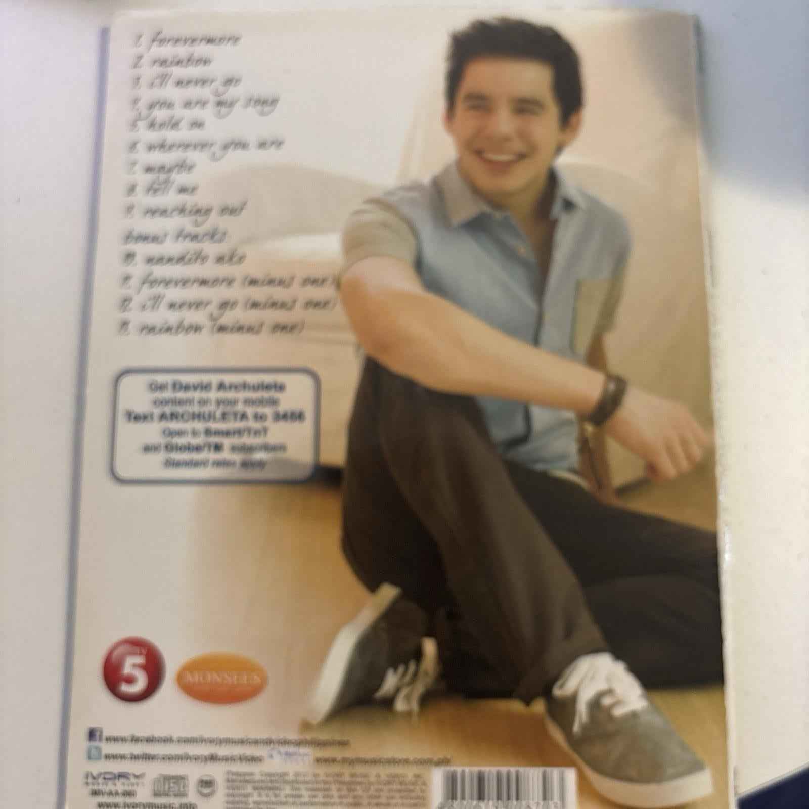David Archuleta - Forevermore (CD, 2012, Made In The Philippines) Rare HTF OOP
